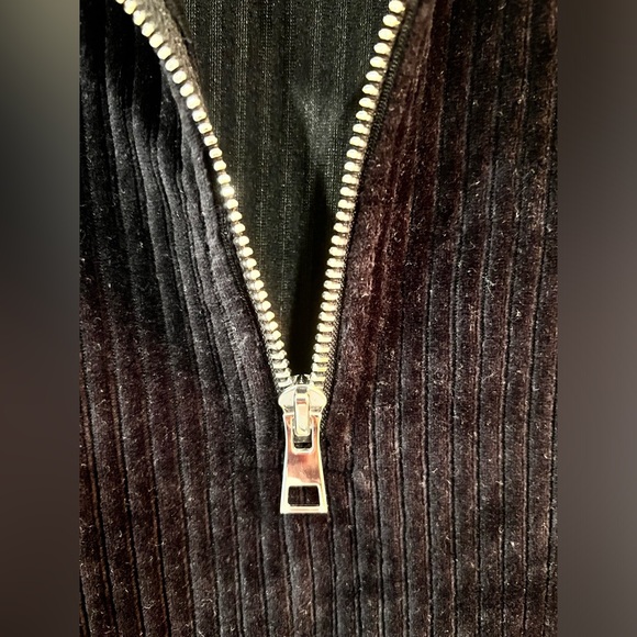 & other stories zip collar velour mini dress EUC - medium - Picture 8 of 8